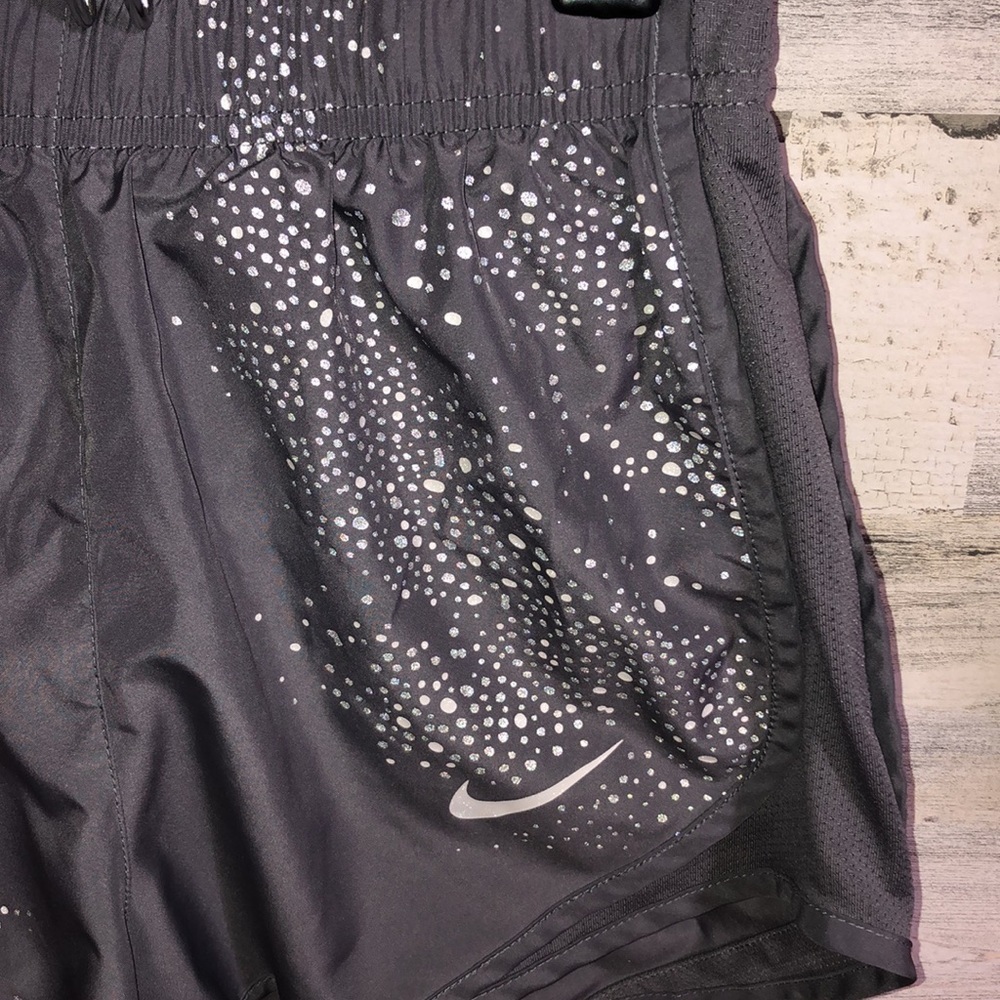 Nike dri fit shorts size XS SPARKLY or spotted shiny shorts athletic wear gym​​ - Picture 2 of 7
